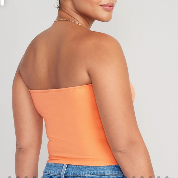 NWT OLD NAVY Cropped TUBE Top 

Color:
Mango Sorbet - Picture 6 of 8